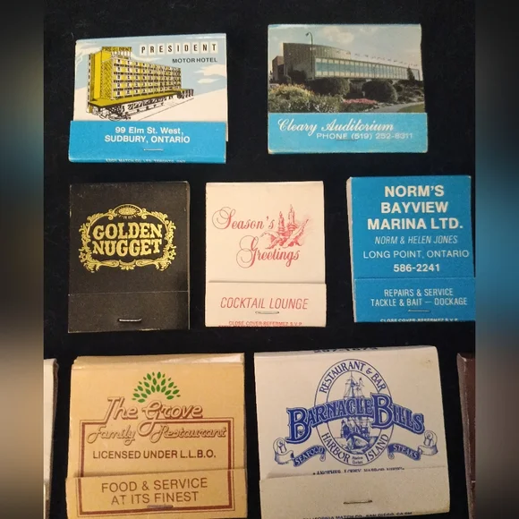 Assorted Matchbook Collection - Multicolor Designs - Picture 2 of 10